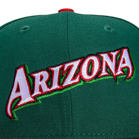 New Era 59Fifty Arizona Diamondbacks 20th Anniversary Patch Word Hat - Green, Red