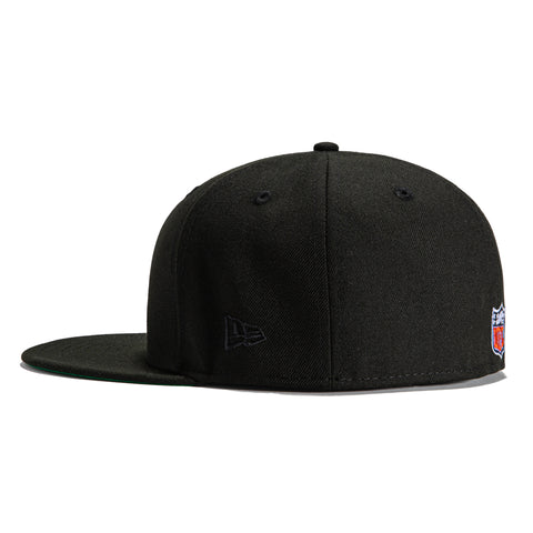 New Era 59Fifty Black Dome Chicago Bears Logo Patch Hat - Black