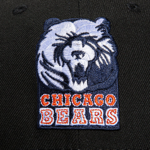 New Era 59Fifty Black Dome Chicago Bears Logo Patch Hat - Black
