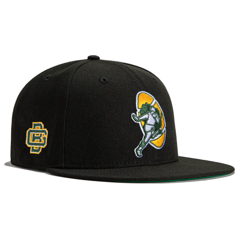 New Era 59Fifty Black Dome Green Bay Packers Logo Patch Logo Hat - Black