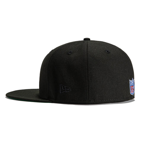 New Era 59Fifty Black Dome Detroit Lions 75th Anniversary Patch Hat - Black