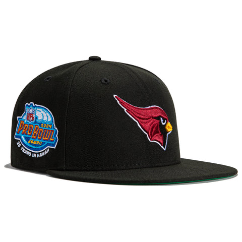 New Era 59Fifty Black Dome Arizona Cardinals 2004 Pro Bowl Patch Hat - Black