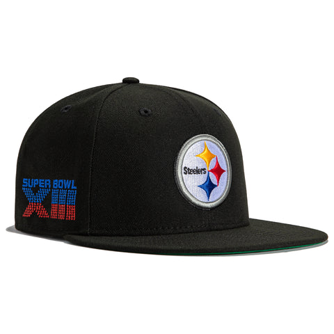 New Era 59Fifty Black Dome Pittsburgh Steelers 1979 Super Bowl Patch Hat - Black