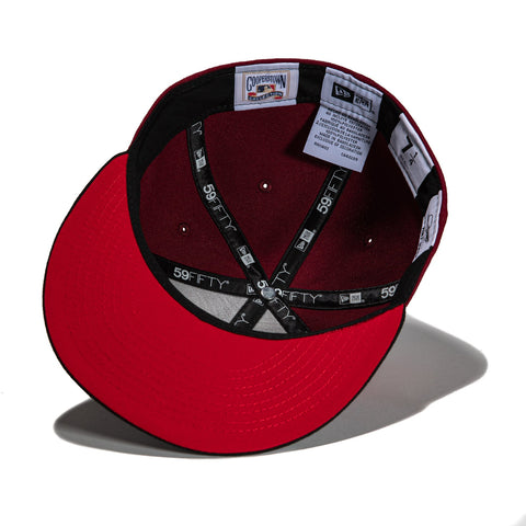 New Era 59Fifty Sweethearts Arizona Diamondbacks Inaugural Patch Word Hat - Cardinal, Black
