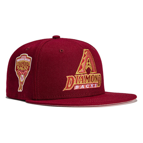 New Era 59Fifty Sweethearts Arizona Diamondbacks Inaugural Patch Logo Hat - Cardinal