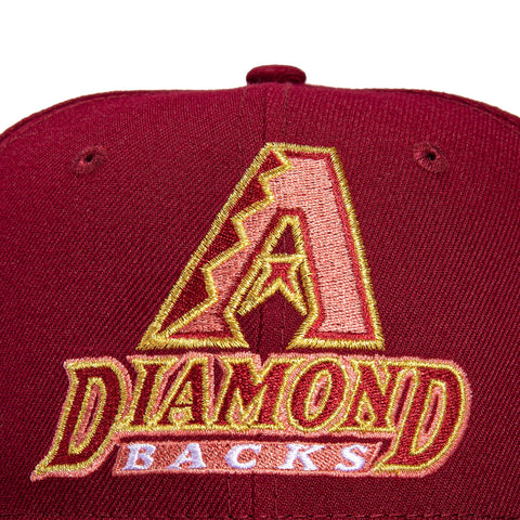 New Era 59Fifty Sweethearts Arizona Diamondbacks Inaugural Patch Logo Hat - Cardinal