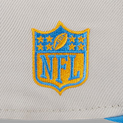 New Era 59Fifty 2023 Draft Los Angeles Chargers Hat - Stone, Light Blue
