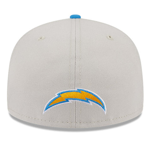 New Era 59Fifty 2023 Draft Los Angeles Chargers Hat - Stone, Light Blue